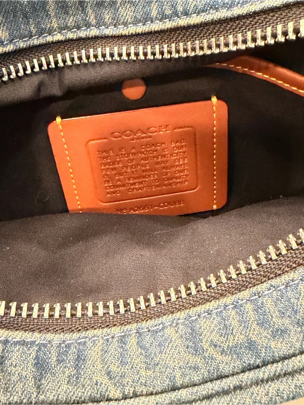 Coach Dakota Crossbody Bag In Regenerative Cotton Denim